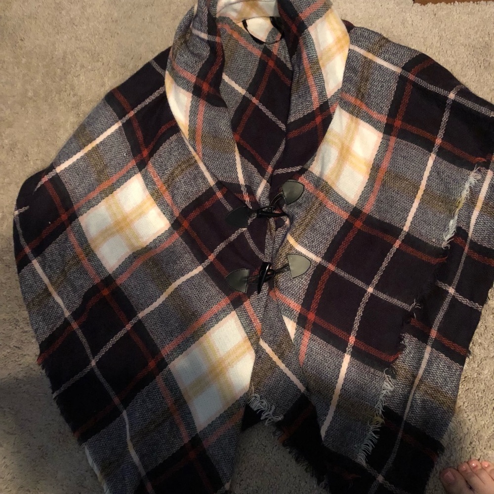 Poncho sweater, very cute and NEVER WORN!
